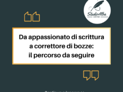 Da appassionato di scrittura a correttore di bozze: il percorso da seguire