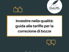 Investire nella qualità: Guida alle tariffe per la correzione di bozze